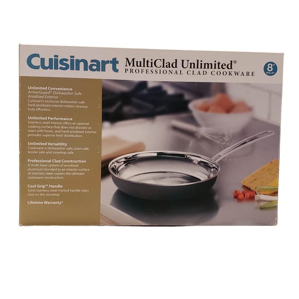 Cuisinart Muti Clad Professional Cookware 8" Skillet NIB
